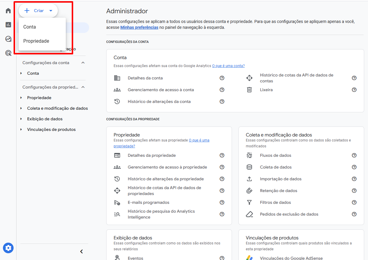Configuração do Google Analytics 4 – Wake Tech